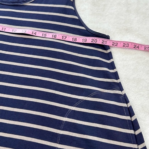 We The Free Blue and White Tank Top Striped Swing Pocket for Casual Comfort - Picture 2 of 12